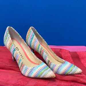 Katy Perry Collections Multicolor Zigzag Woven Pumps